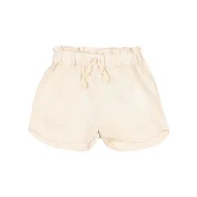 6945-LINEN SHORTS-Sand