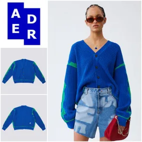 ADERERROR  |Unisex Street Style Long Sleeves Logo Sweaters