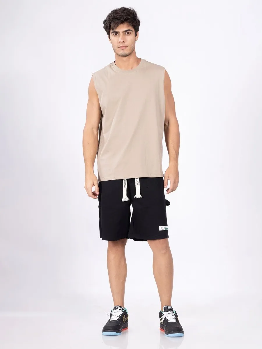 Adventure Knitted Black Shorts Men