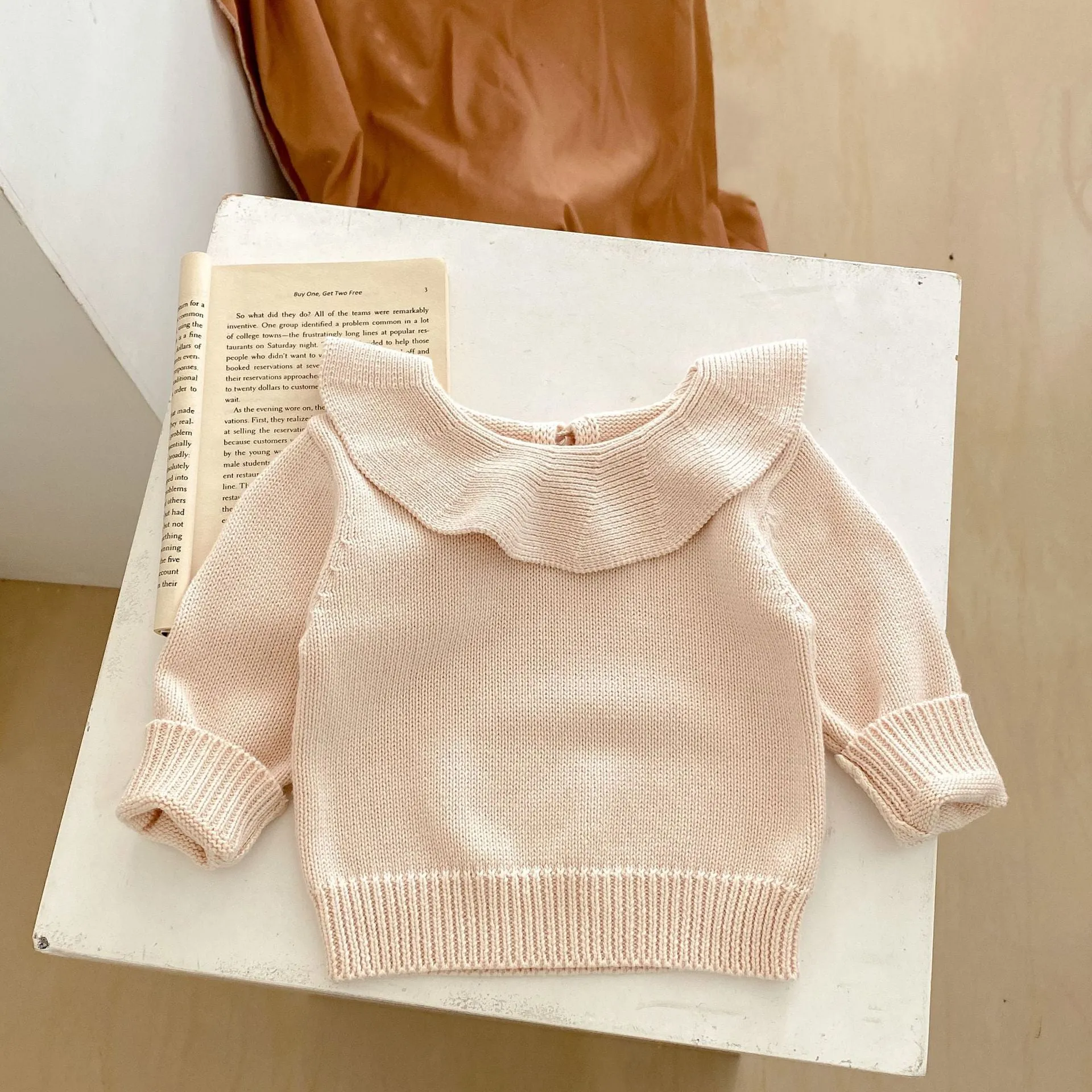 Baby Kid Girls Solid Color Sweaters Wholesale 230828128