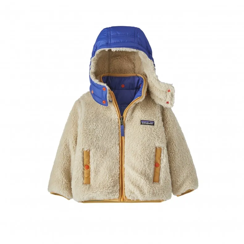 Baby Patagonia Reversible Tribbles Hoody (Belay Blue)