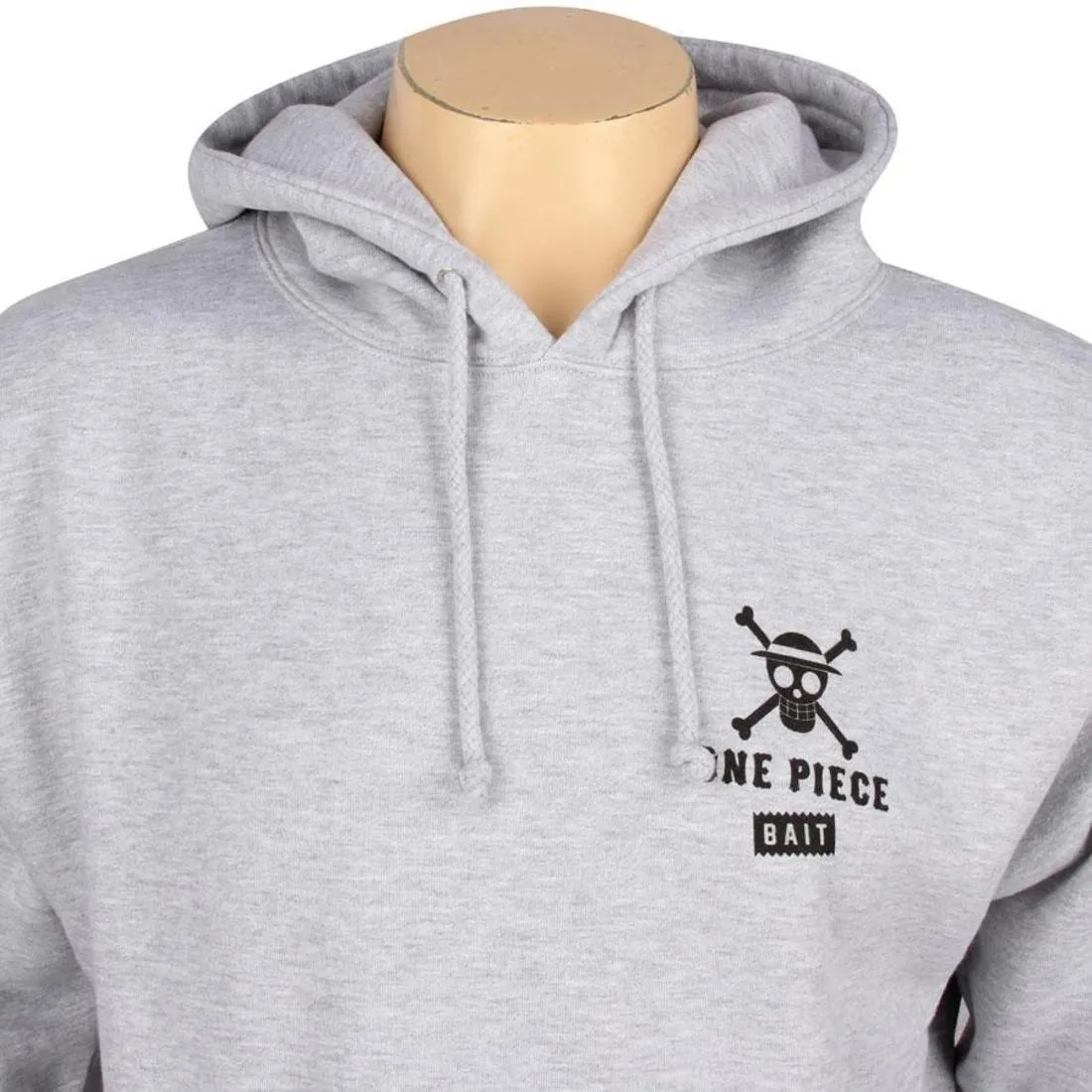 BAIT x One Piece Luffy Punch Pullover Hoody (grey heather)