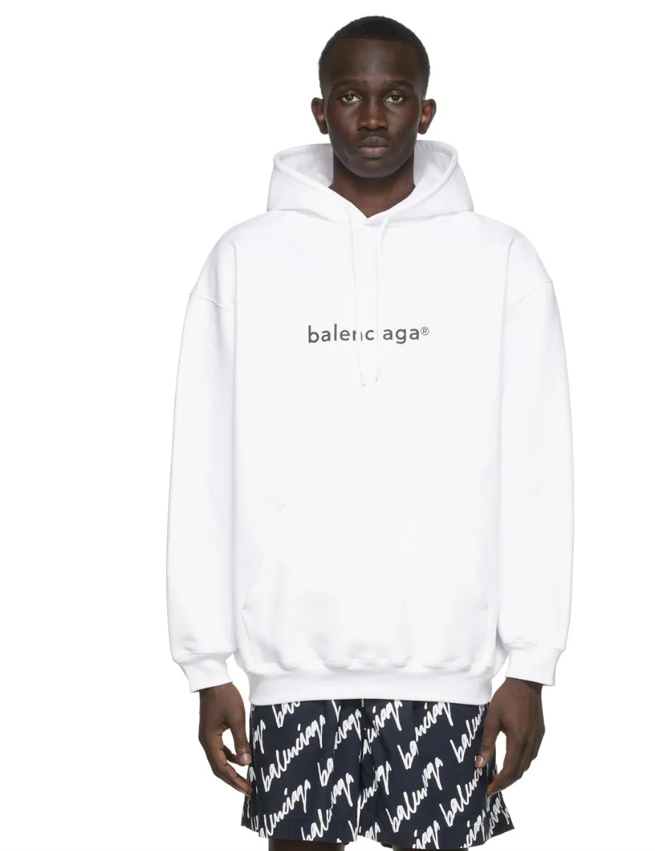 BALENCIAGA  |Street Style Long Sleeves Plain Cotton Logo Skater Style