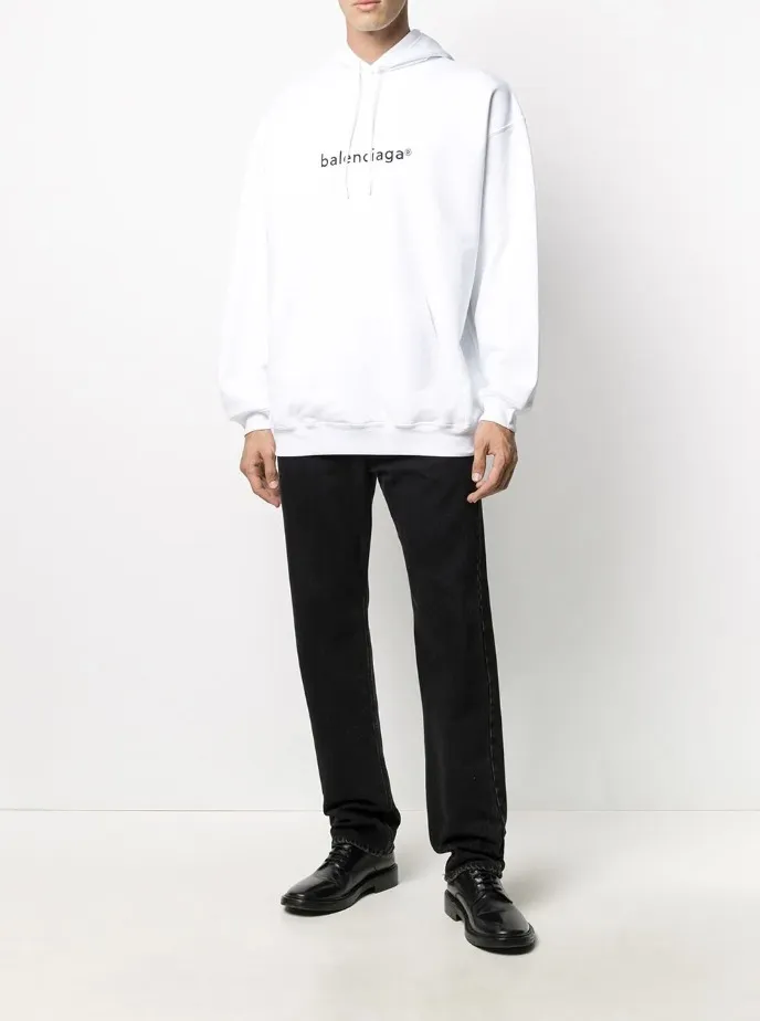 BALENCIAGA  |Street Style Long Sleeves Plain Cotton Logo Skater Style