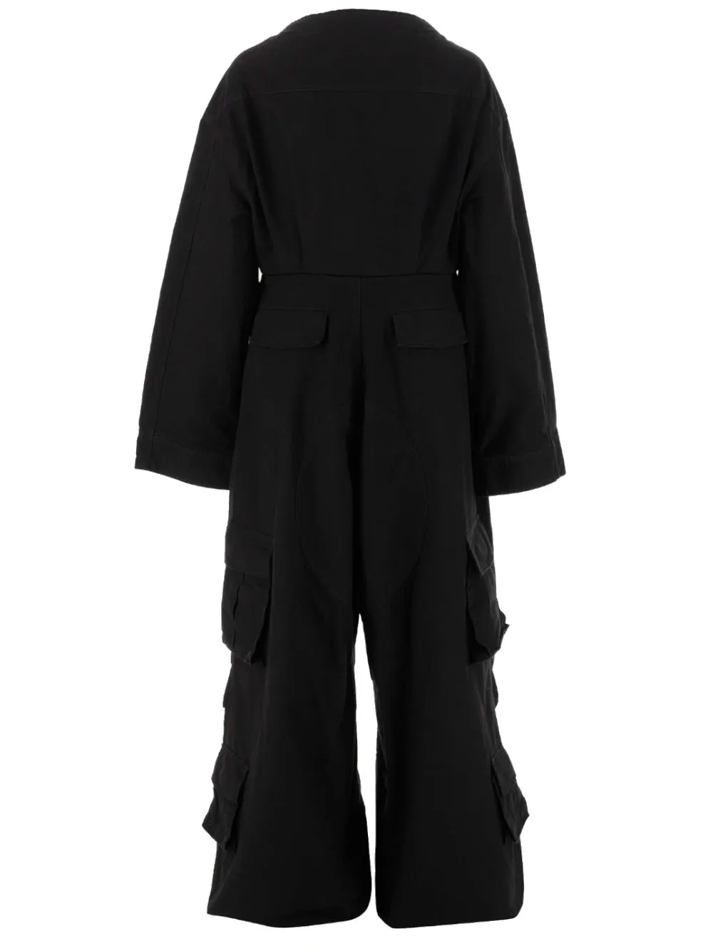 Balenciaga V-Neck Oversized Jumpsuit