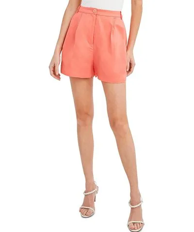 Bcbgmaxazria Womens High Rise Mini High-Waist Shorts