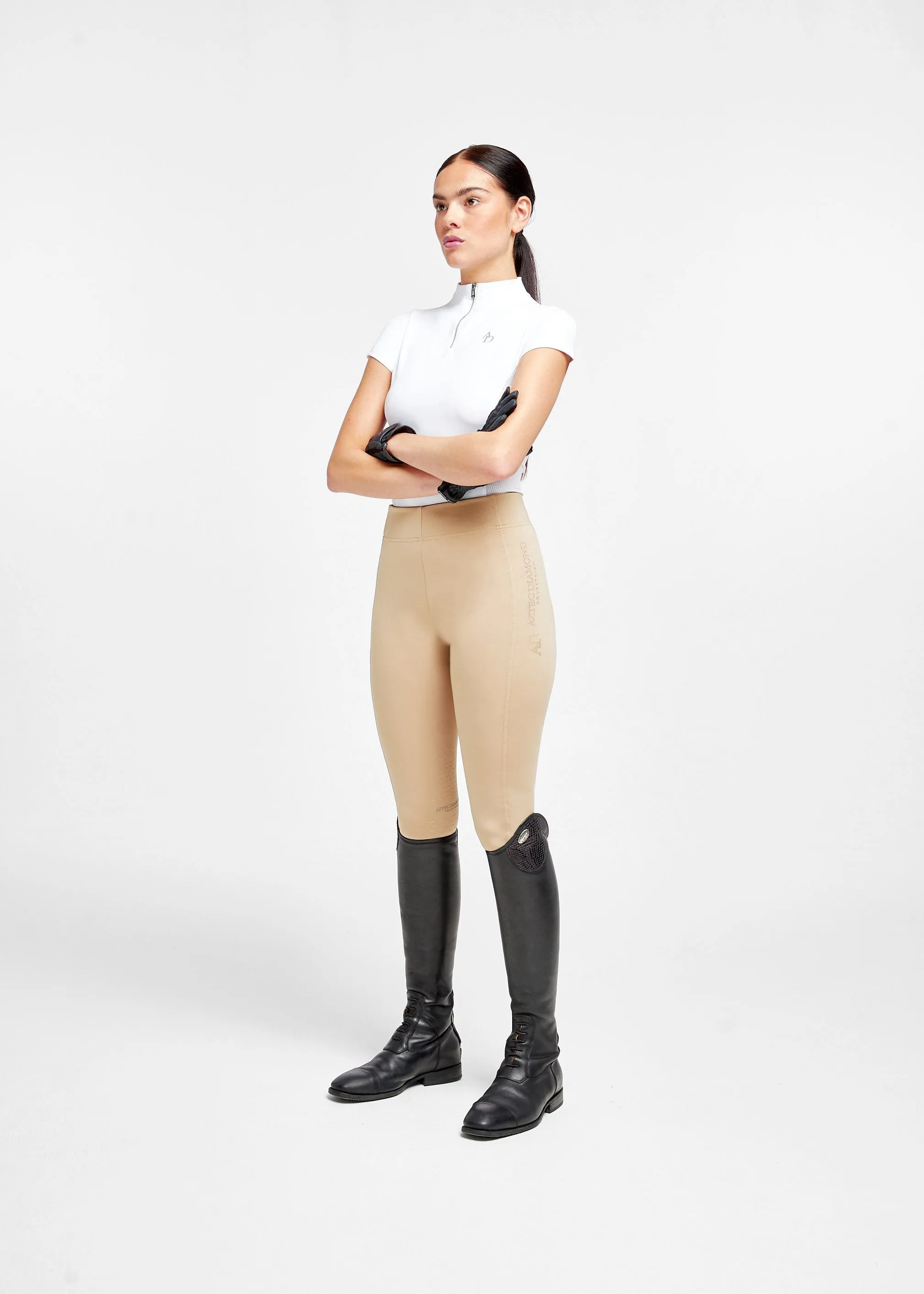 Beige PC Leggings