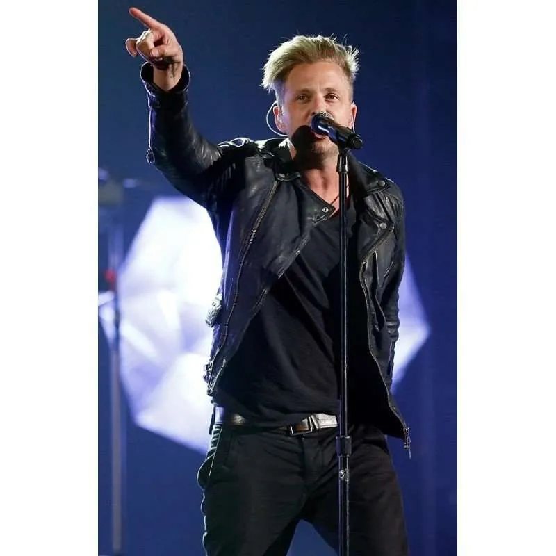 Billboard leather jacket | Ryan Tedder Jacket