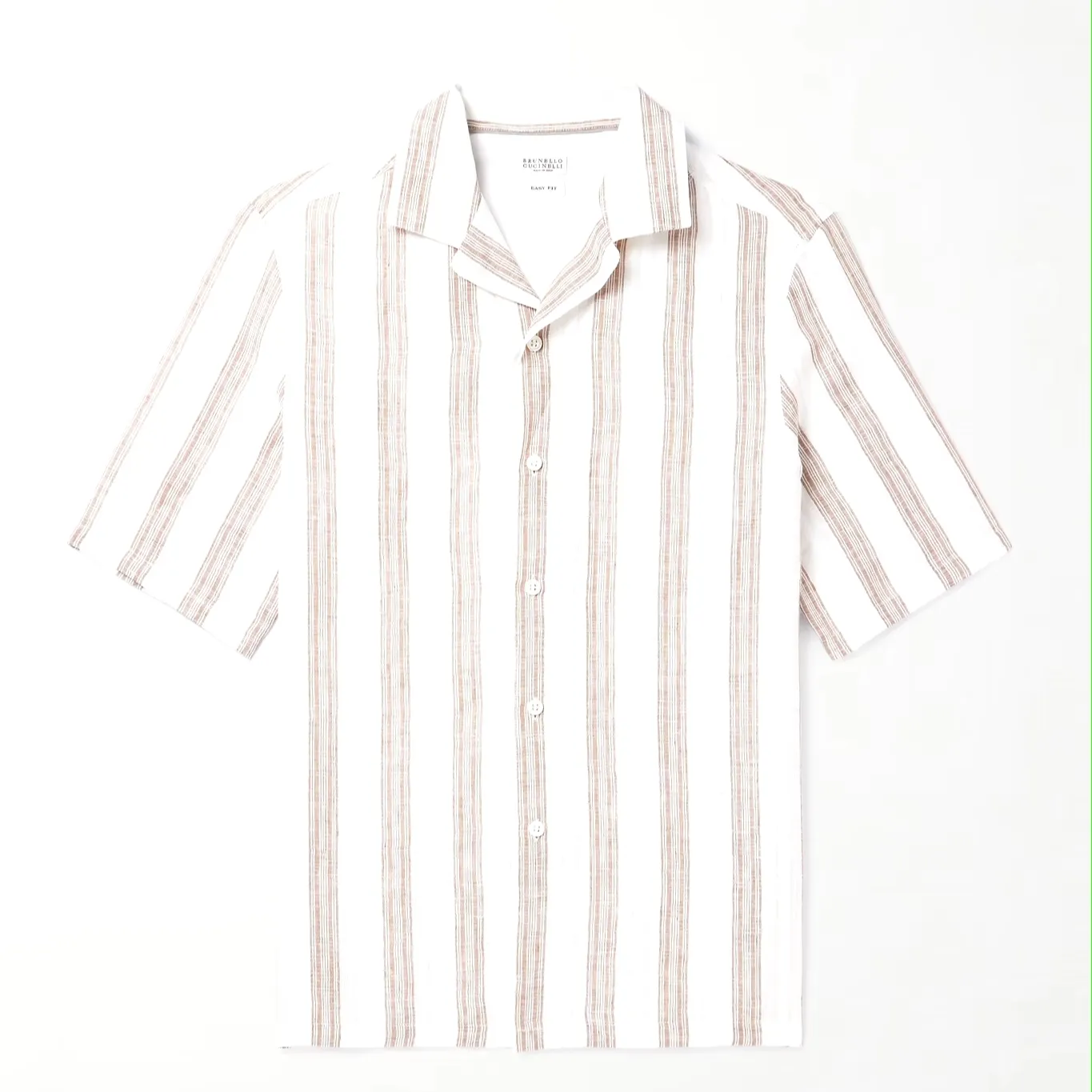 BRUNELLO CUCINELLI  |Linen Short Sleeves Shirts