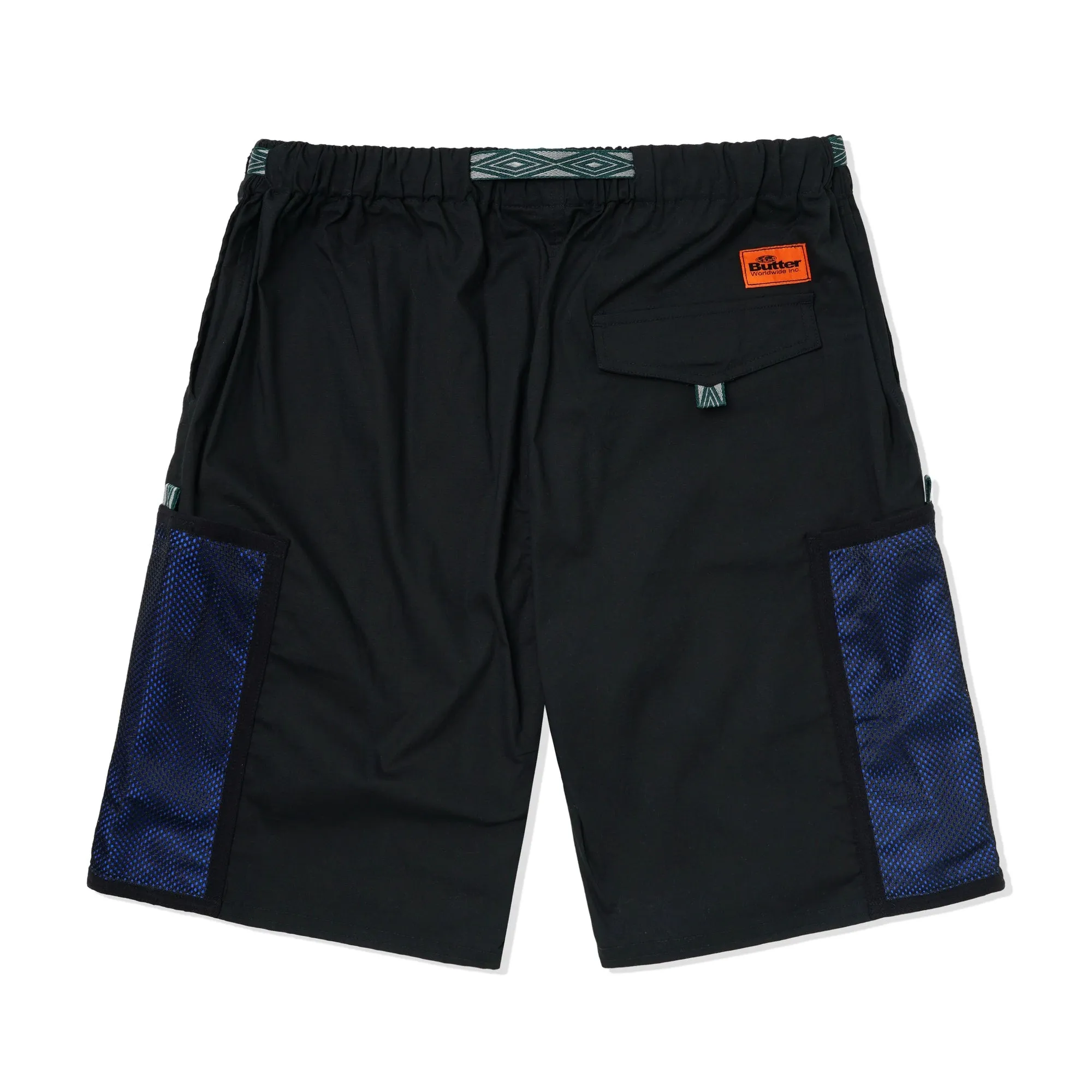 Butter Goods Mesh Cargo Shorts Black