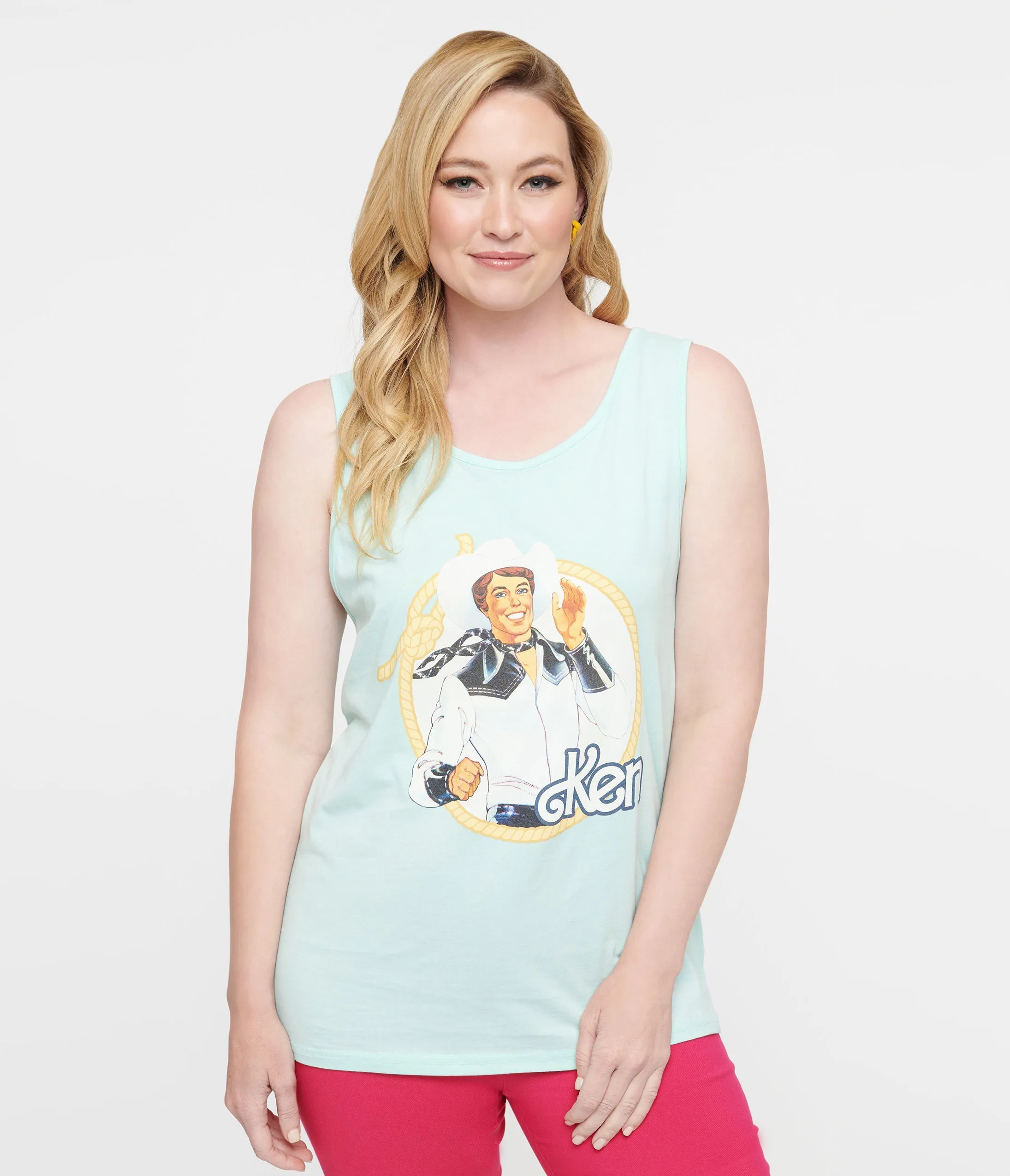 Cakeworthy Pastel Blue Western Ken Tank Top