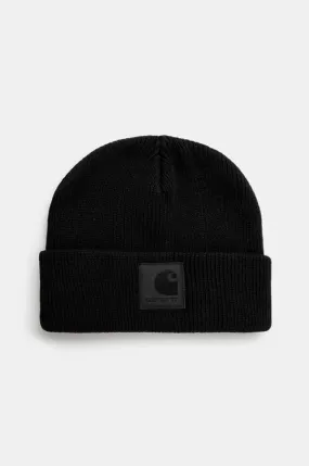 Carhartt WIP cotton beanie Dawson Beanie black color I033843.89XX