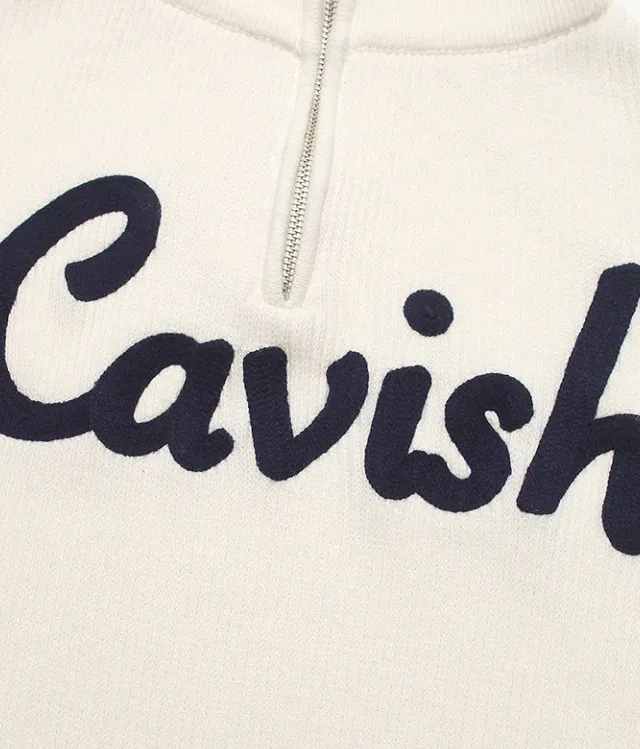 CAVISH  |Unisex Street Style Long Sleeves Plain Oversized Logo