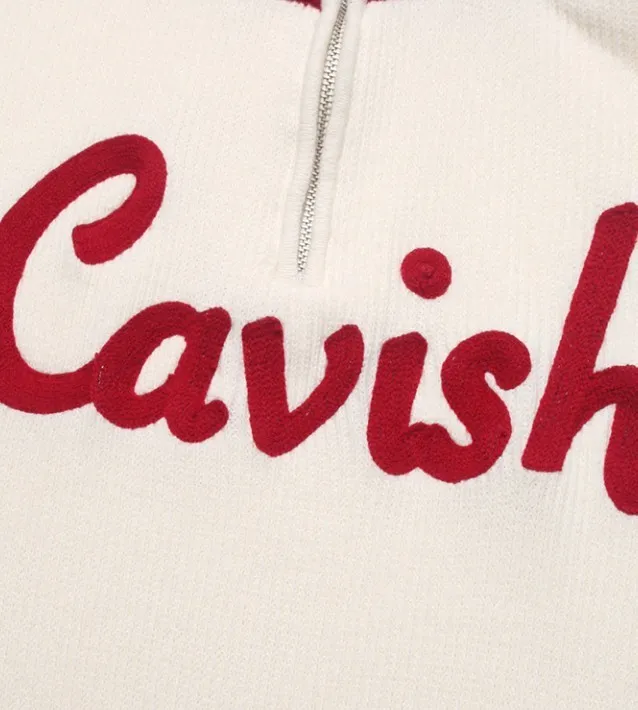 CAVISH  |Unisex Street Style Long Sleeves Plain Oversized Logo