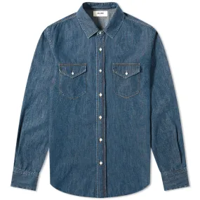 Celine Denim Western ShirtDark Indigo