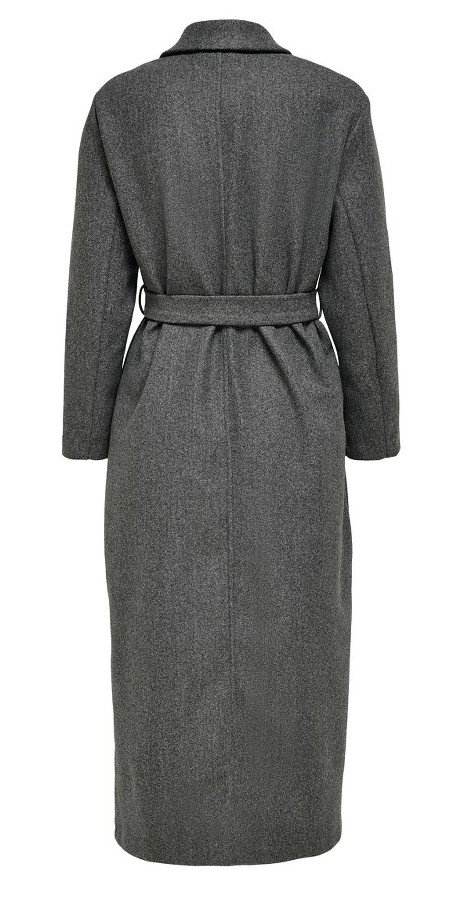 coat ONLY Trillion Belt X-Long Coatigan CC Pnt - Medium Grey Melange - women´s