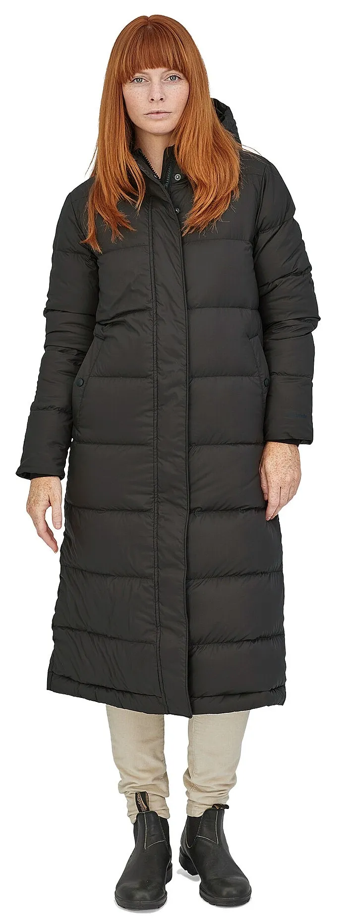 coat Patagonia Silent Down Long - Black - women´s