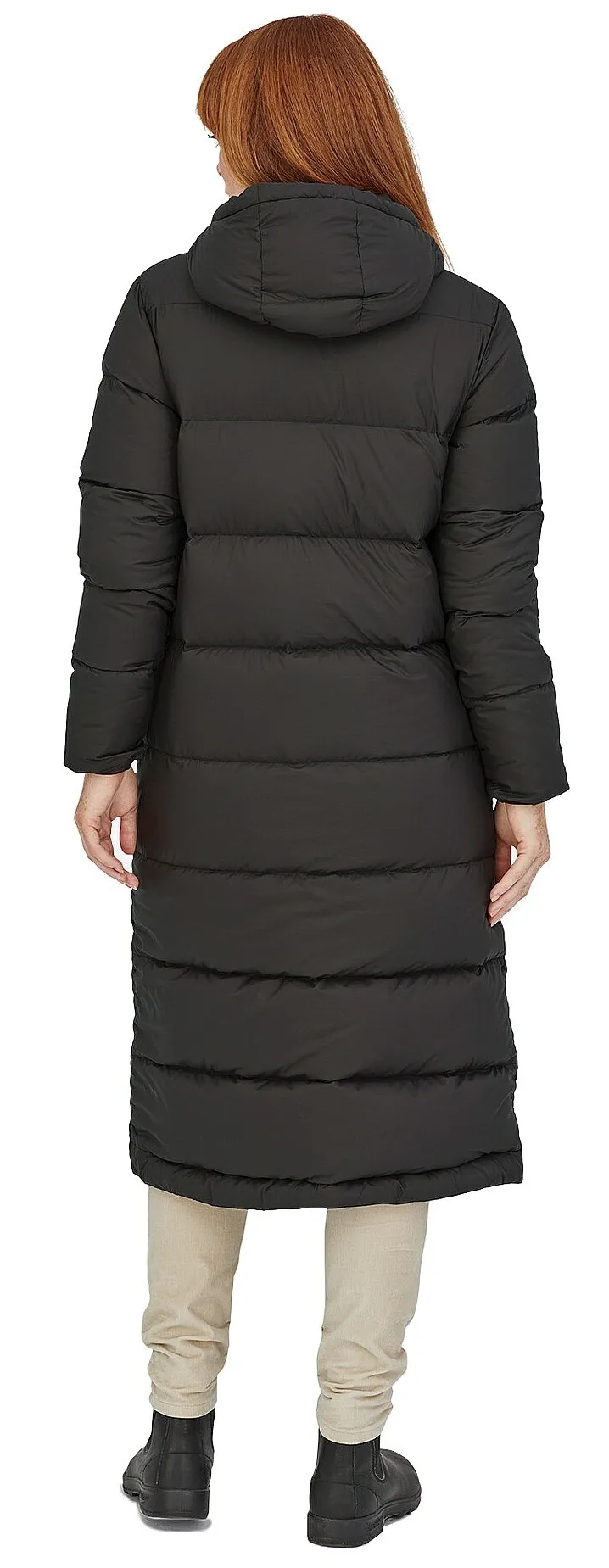 coat Patagonia Silent Down Long - Black - women´s