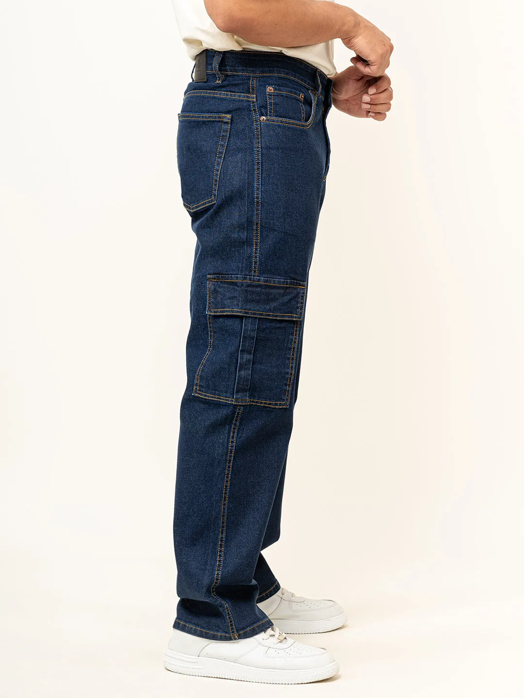 Dark Blue 6 pocket Denim jeans