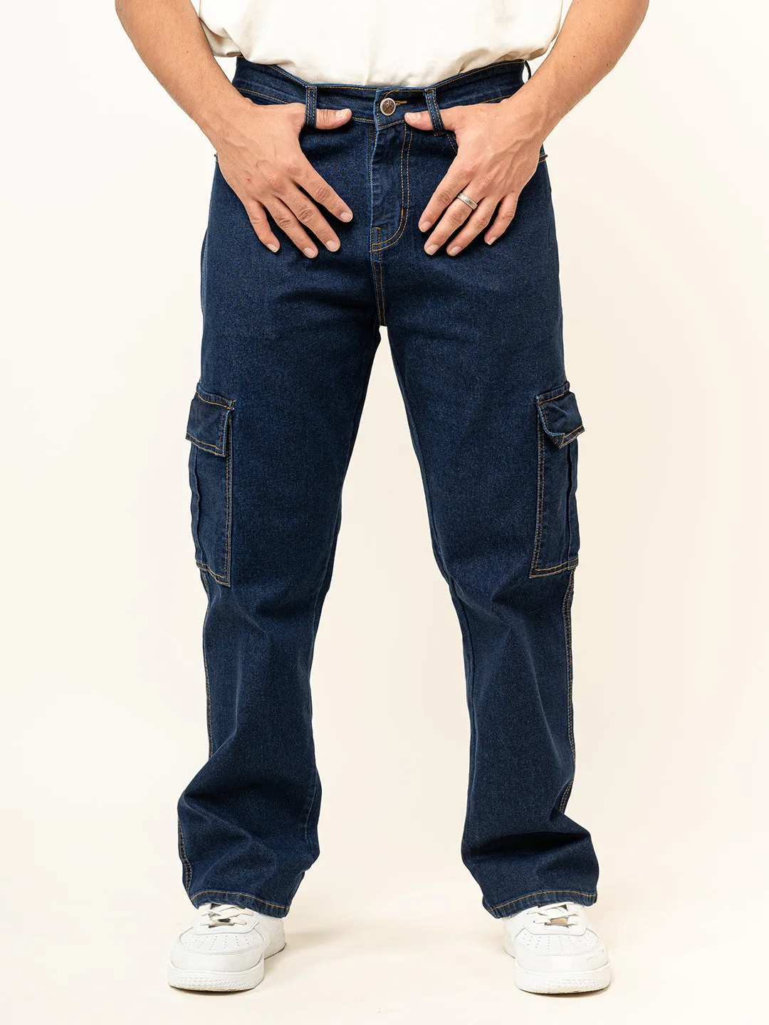 Dark Blue 6 pocket Denim jeans