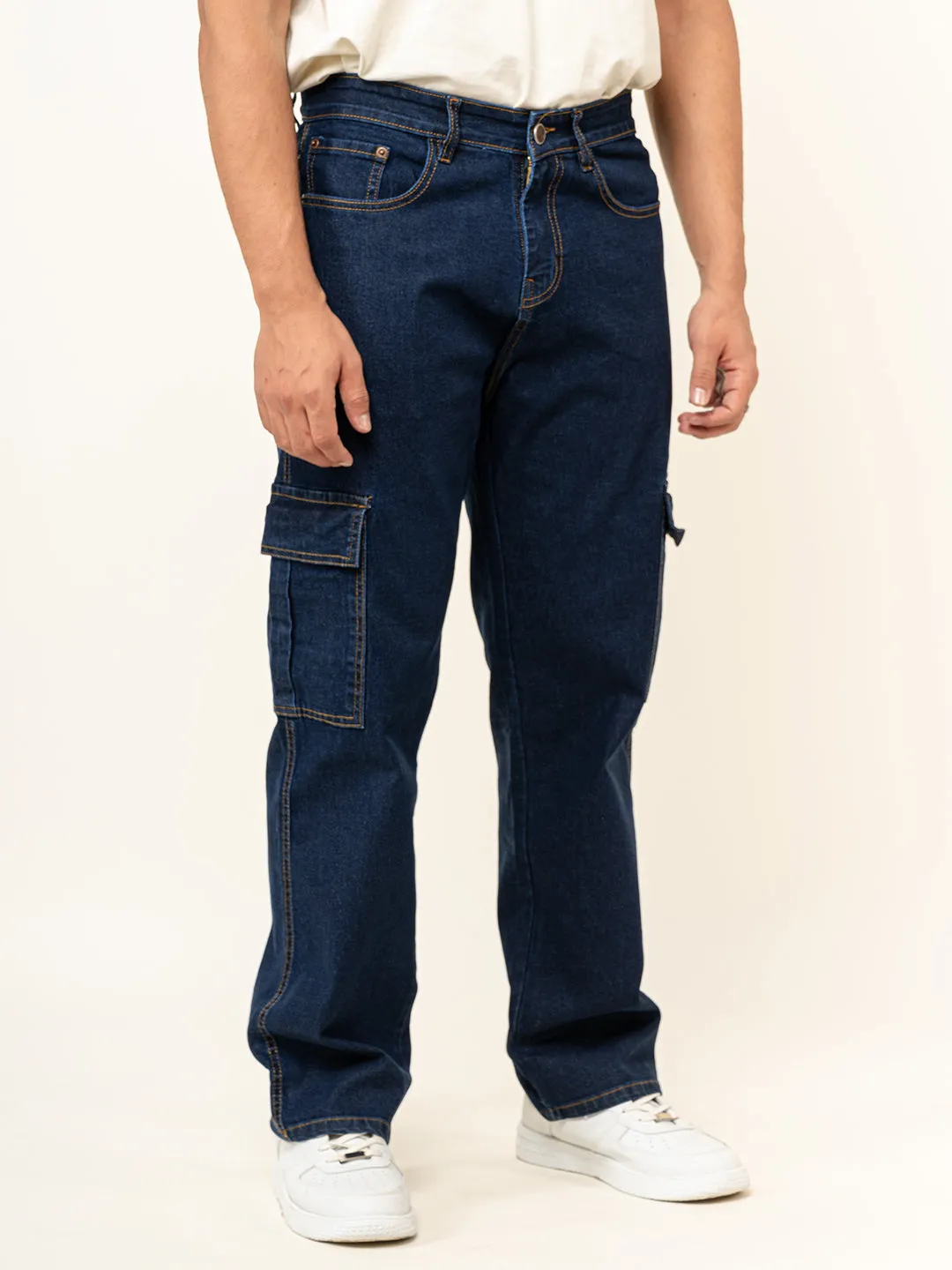 Dark Blue 6 pocket Denim jeans