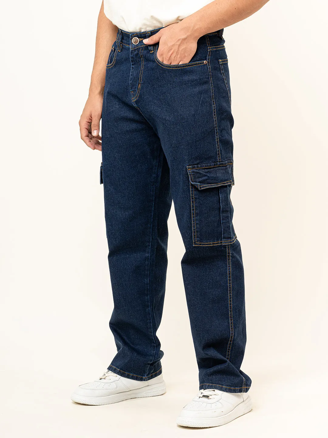 Dark Blue 6 pocket Denim jeans