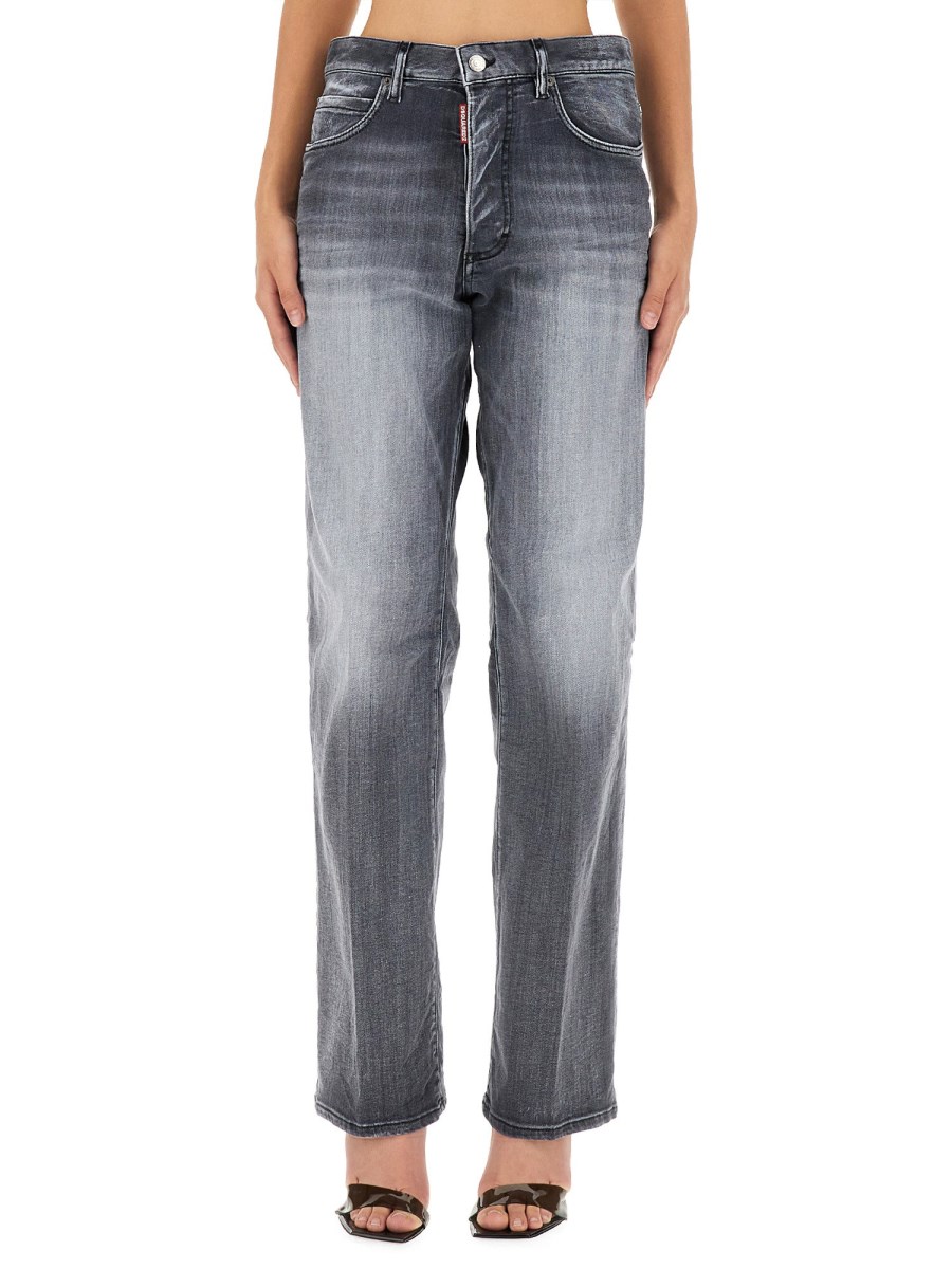 DSQUARED    SAN DIEGO COTTON DENIM JEANS