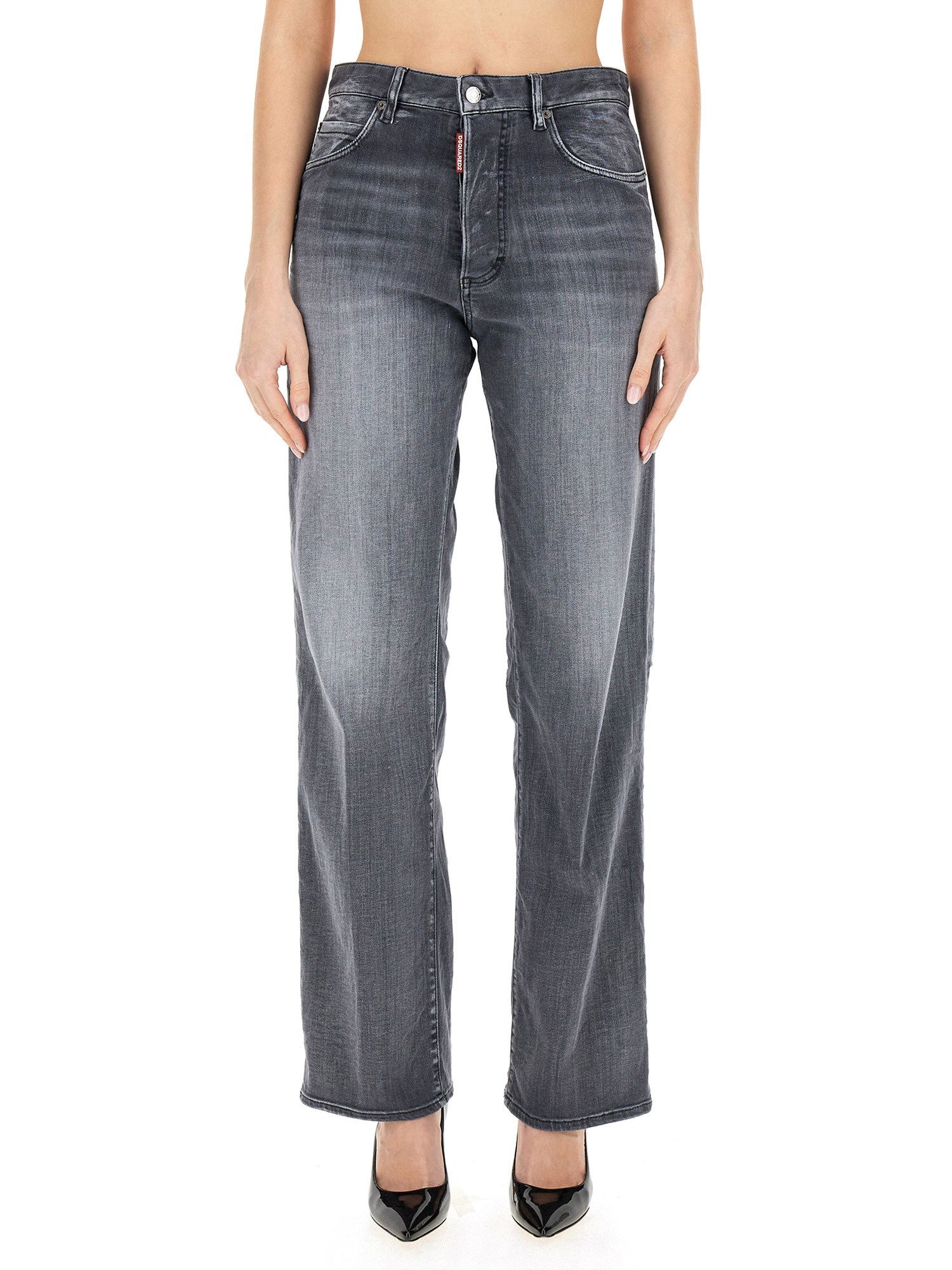 DSQUARED    SAN DIEGO COTTON DENIM JEANS