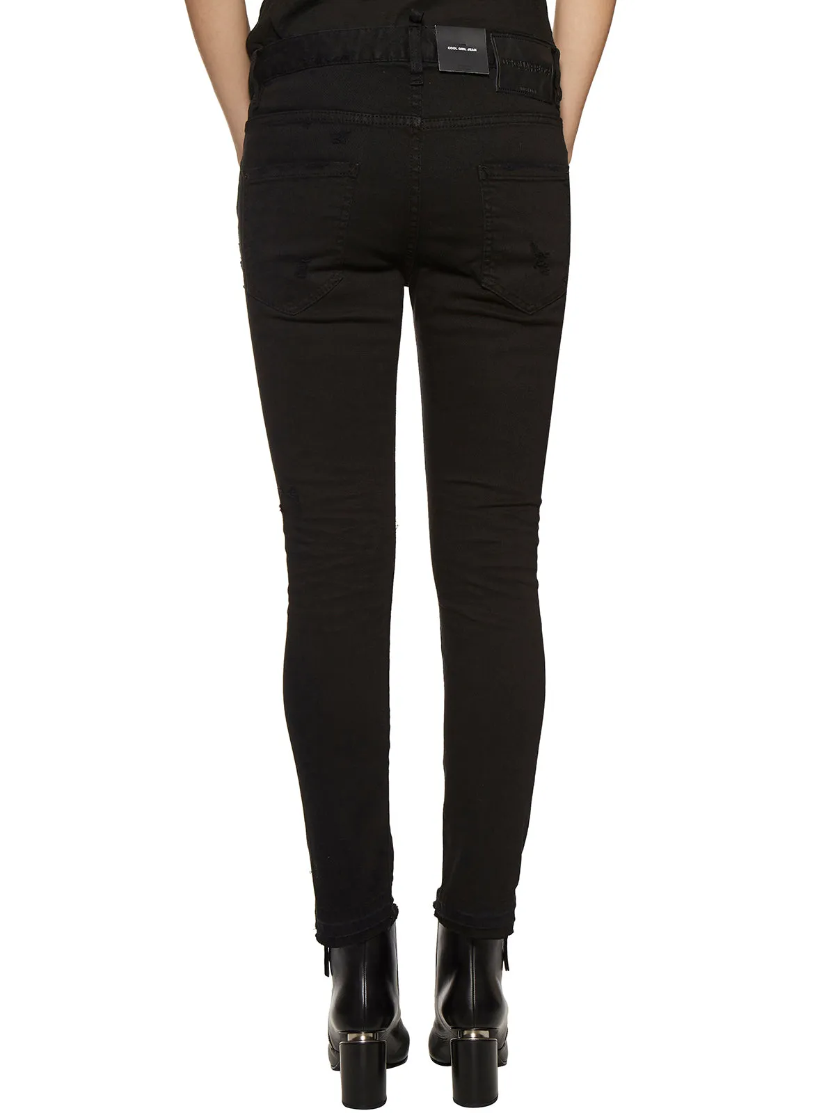 Dsquared2 Logo-Patch Slim-Cut Jeans