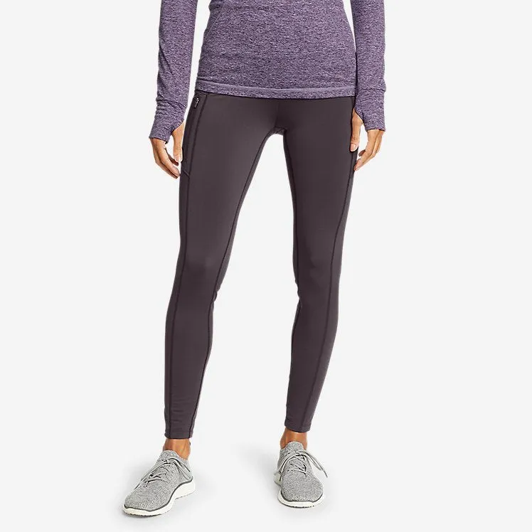 Eddie Bauer Women's Crossover Winter Trail Adventure High-Rise Hiking Leggings - Aubergine