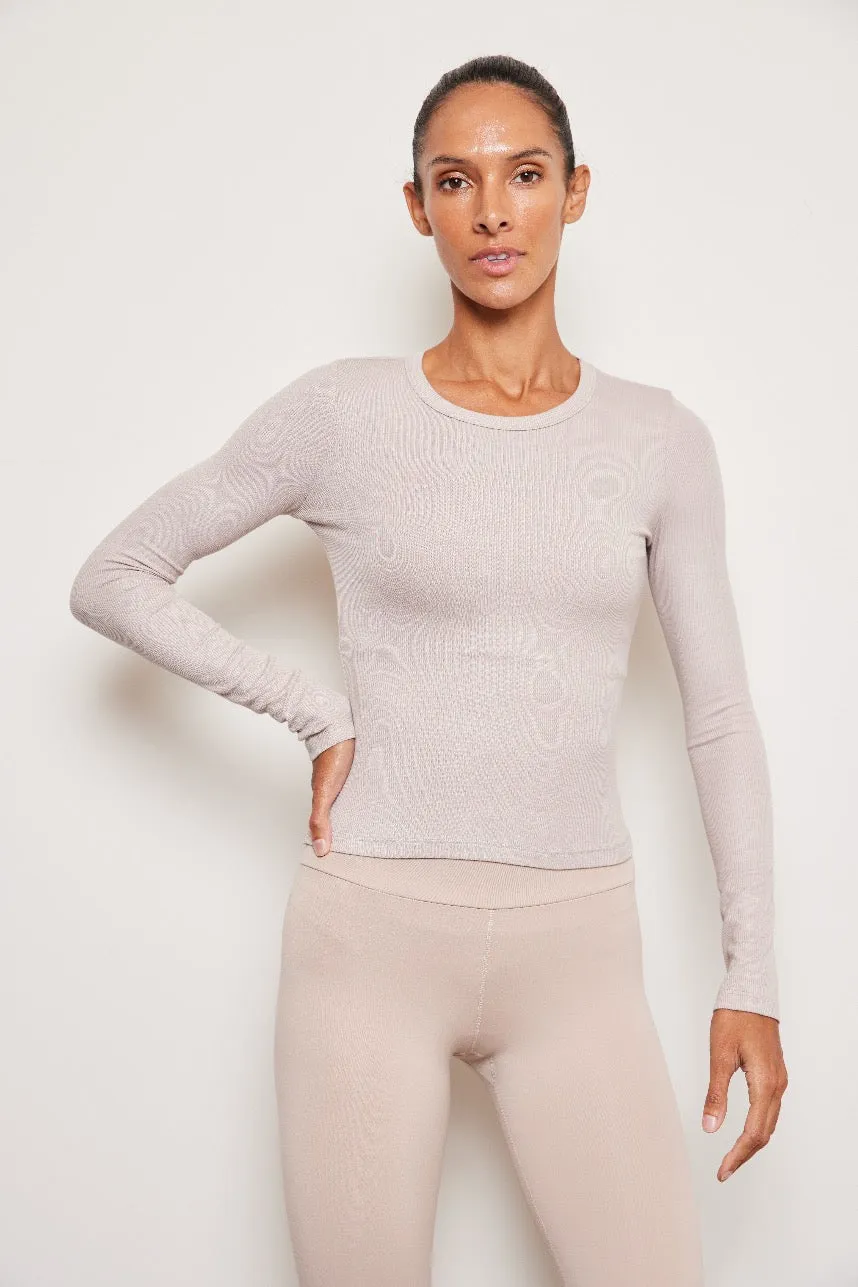 EQMT Plush Rib Long Sleeve Top