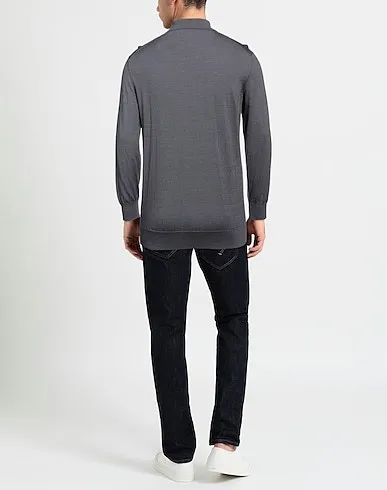 Ermenegildo Zegna  |Cashmere Silk Long Sleeves Plain Oversized Luxury