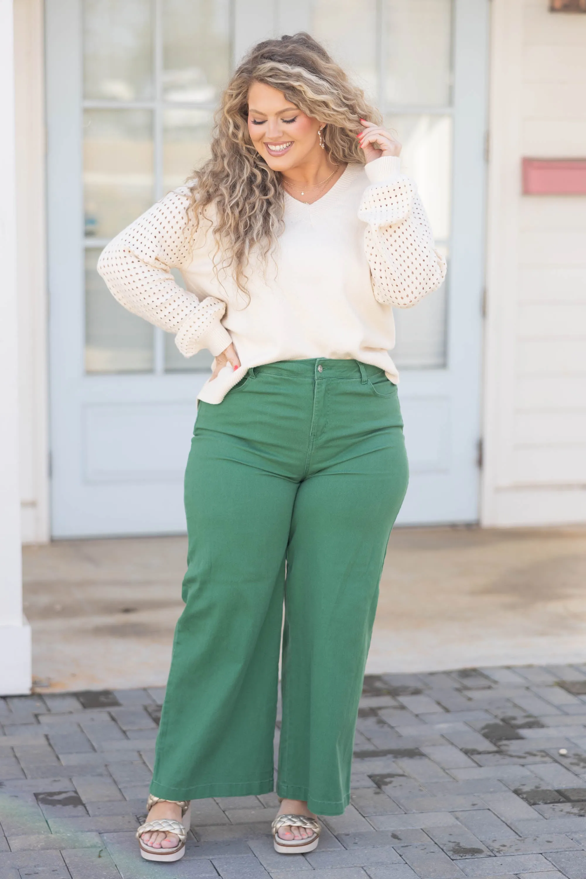 Fits Just Right Jeans, Green