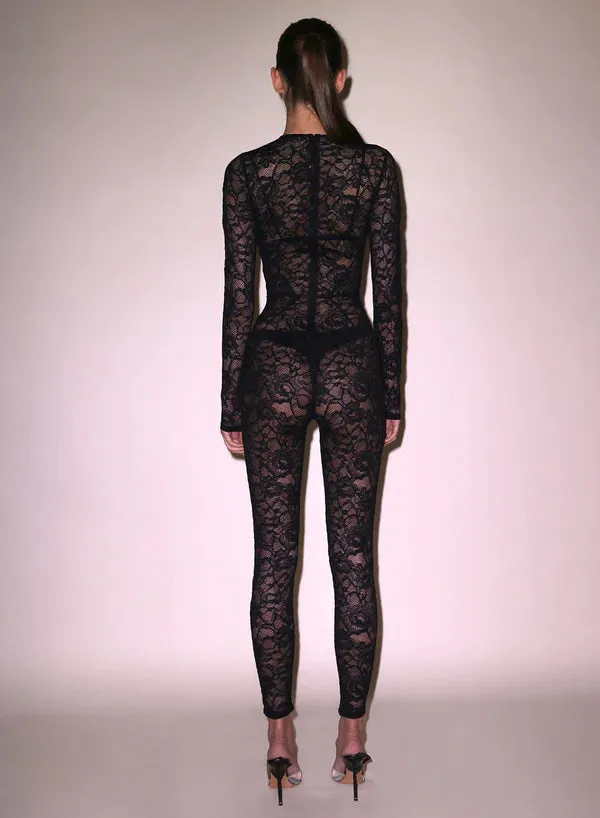 Fleur Du Mal Lace Catsuit