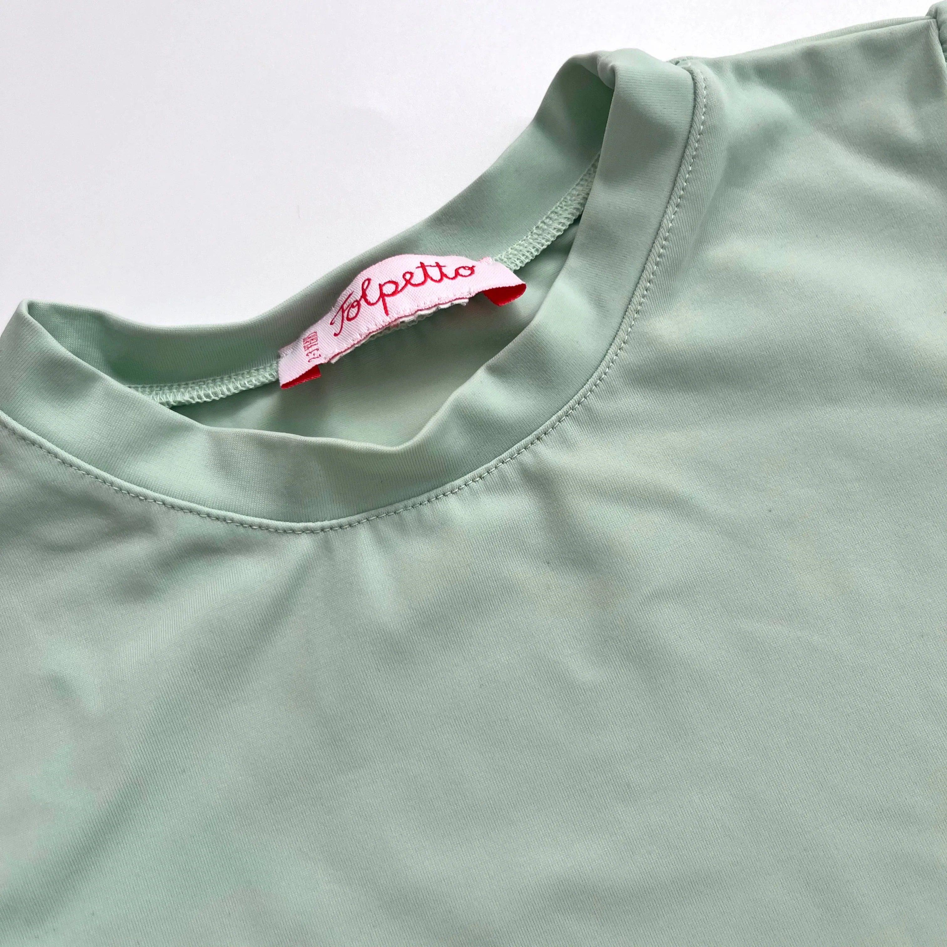 Folpetto Mint Green Rash Guard: 11-12 Years