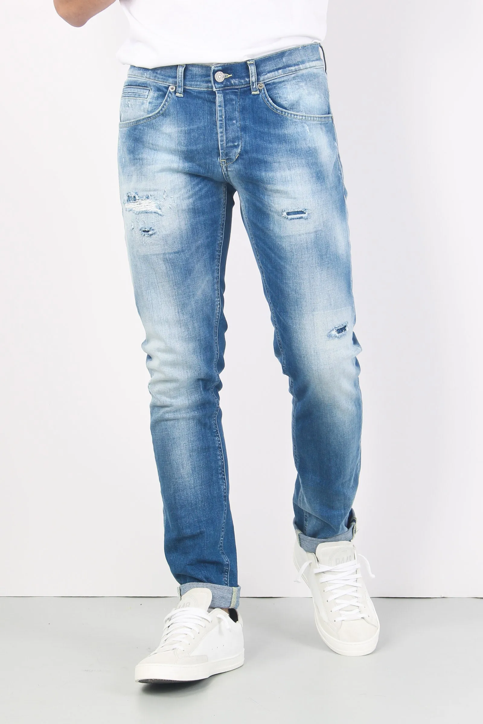 George Jeans Rotture Denim Medio