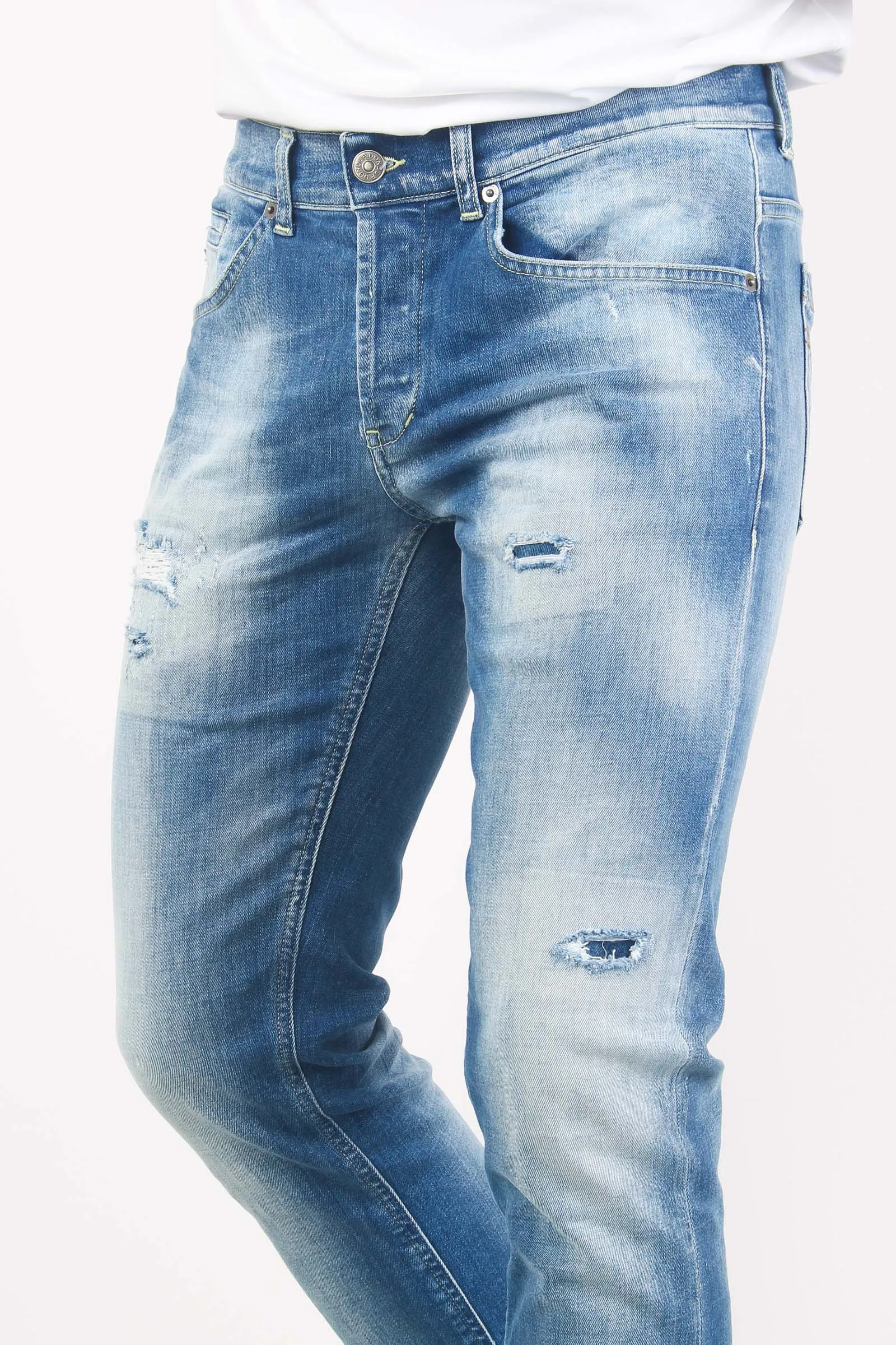 George Jeans Rotture Denim Medio