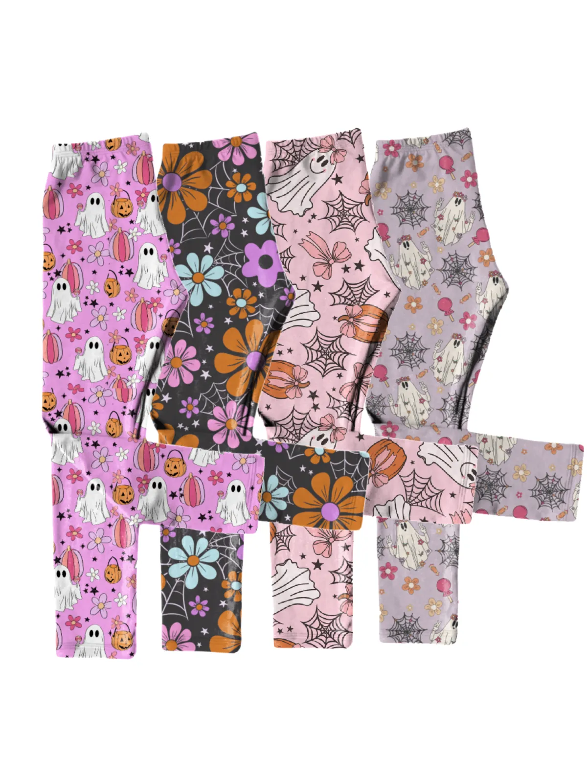 Girls Halloween Leggings - Hippie Halloween