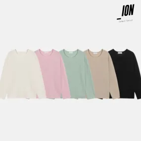 IONSEOUL  |Unisex Street Style Plain Oversized Long Sleeve T-shirt