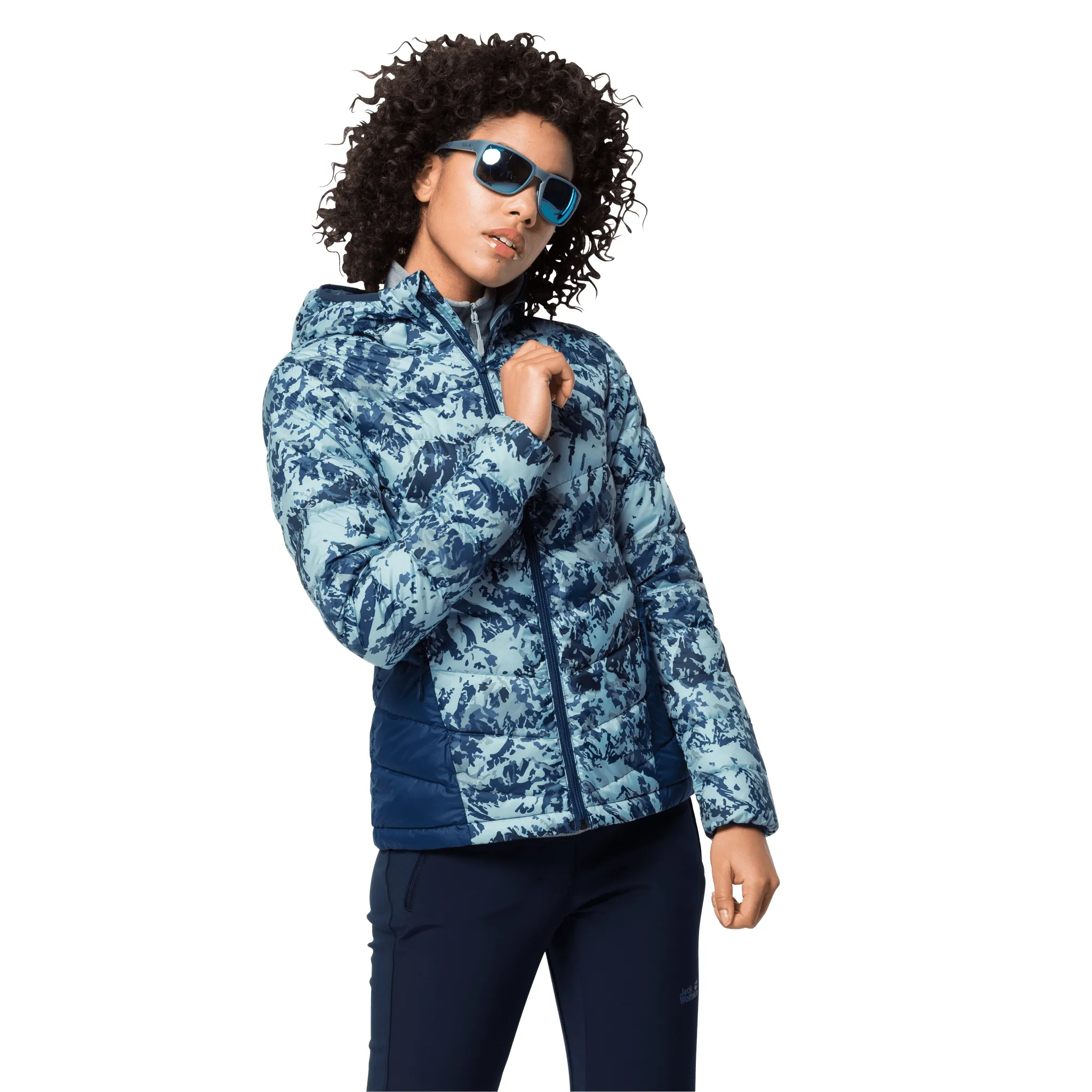 Jack Wolfskin Women's Helium Peak Hoody Frostedblueallover | Buy Jack Wolfskin Women's Helium Peak Hoody Frostedblueal