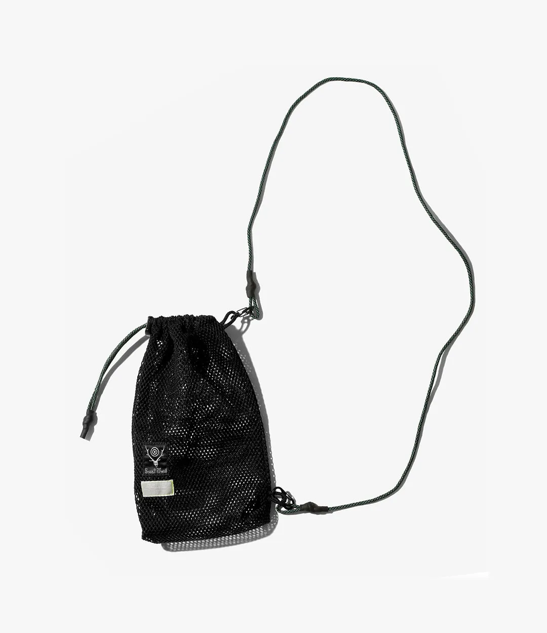 Kinchaku Bag –Black Nylon Mesh