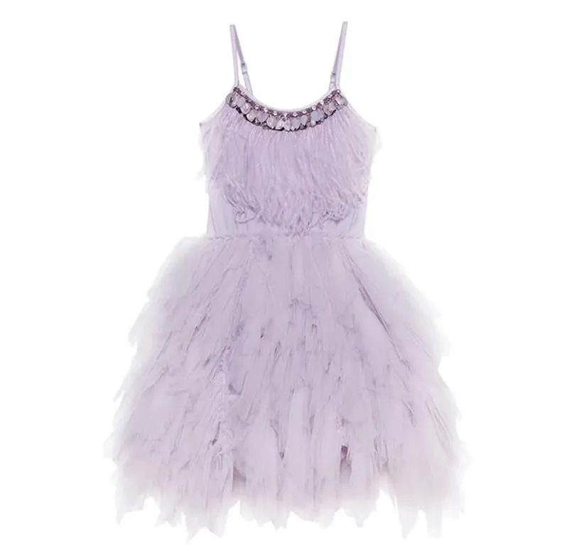 Little Princess Feathers And Ruffles Dress