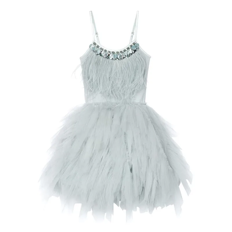 Little Princess Feathers And Ruffles Dress