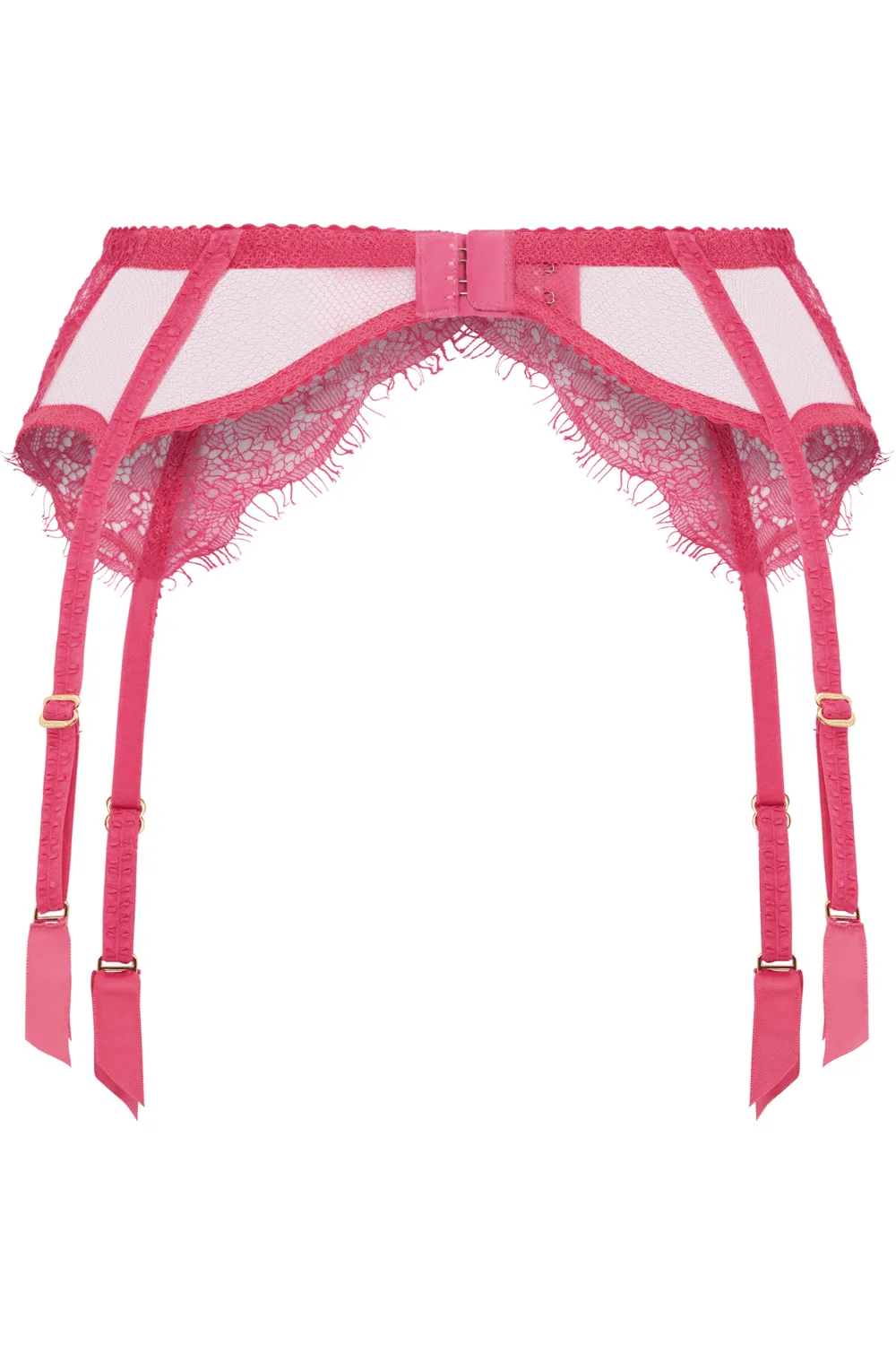 Lorna Fuchsia Lace Suspender, Size 3 (UK 10)