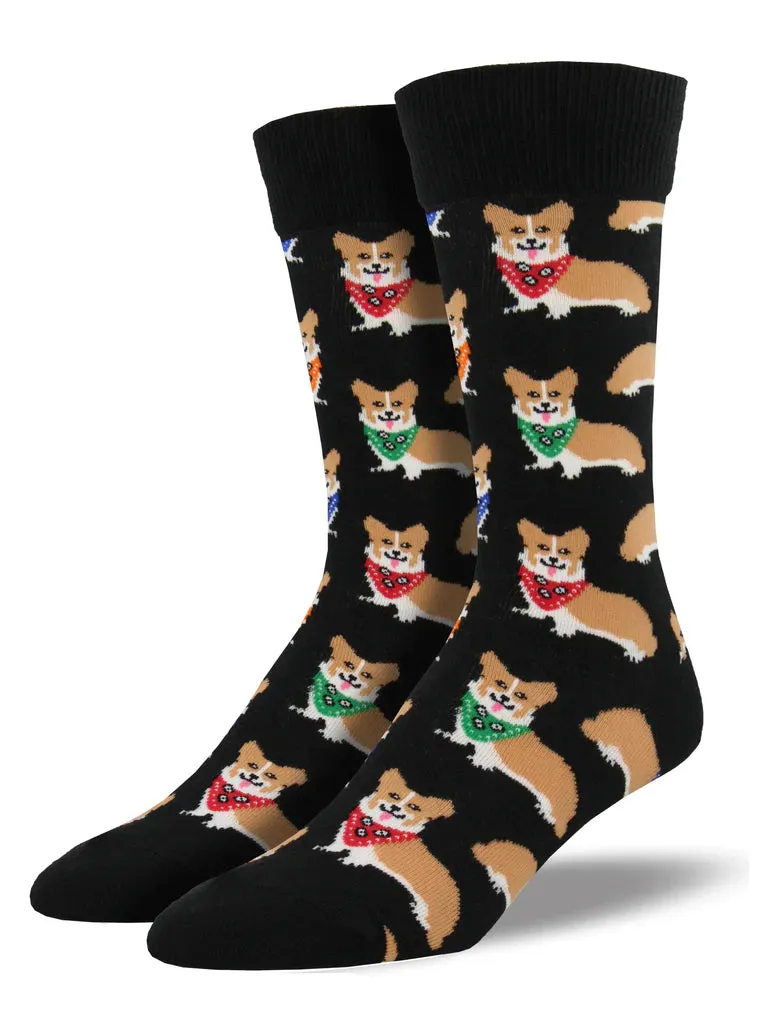 Mens Corgi Crew Socks