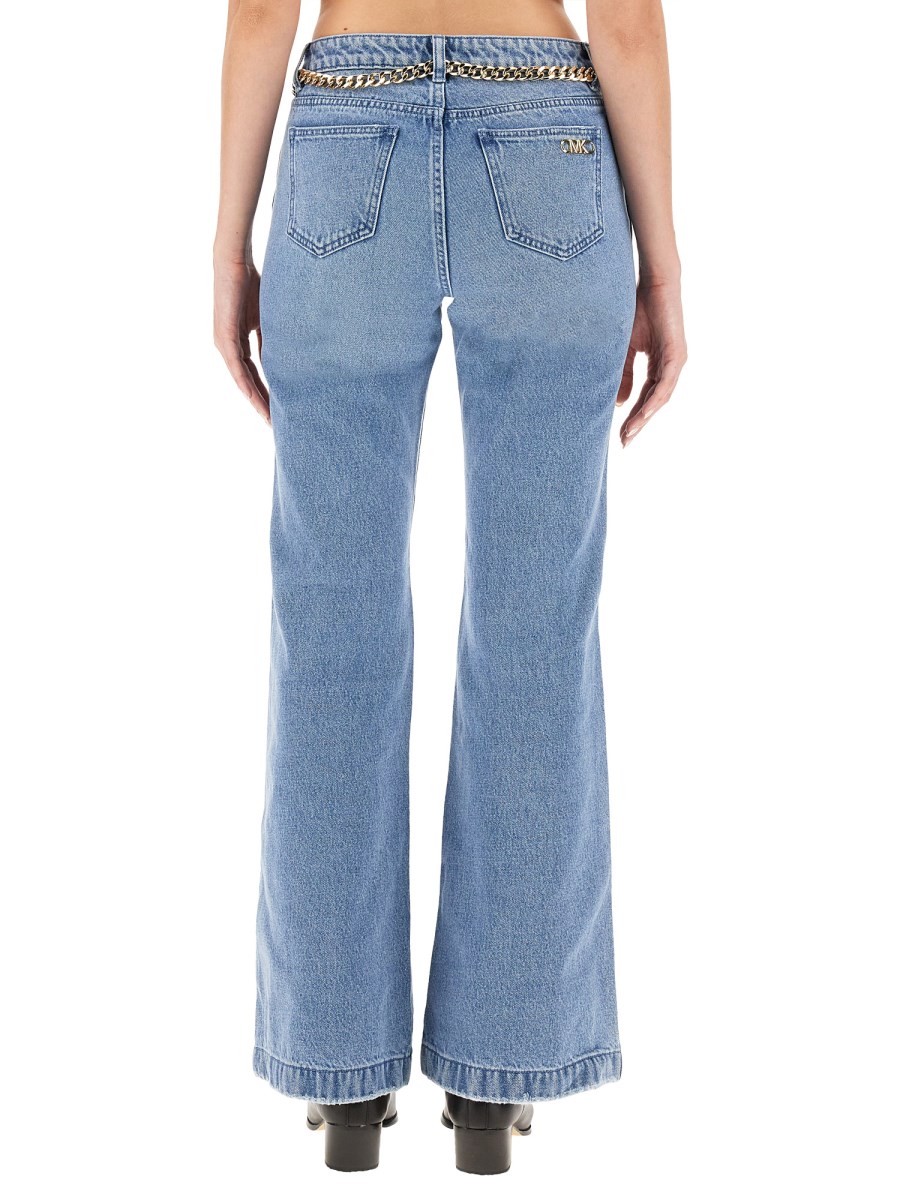 MICHAEL BY MICHAEL KORS      JEANS FLARE FIT IN DENIM DI COTONE