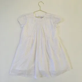 Miller White and Gold Polka Dot Summer Dress: 3 Years