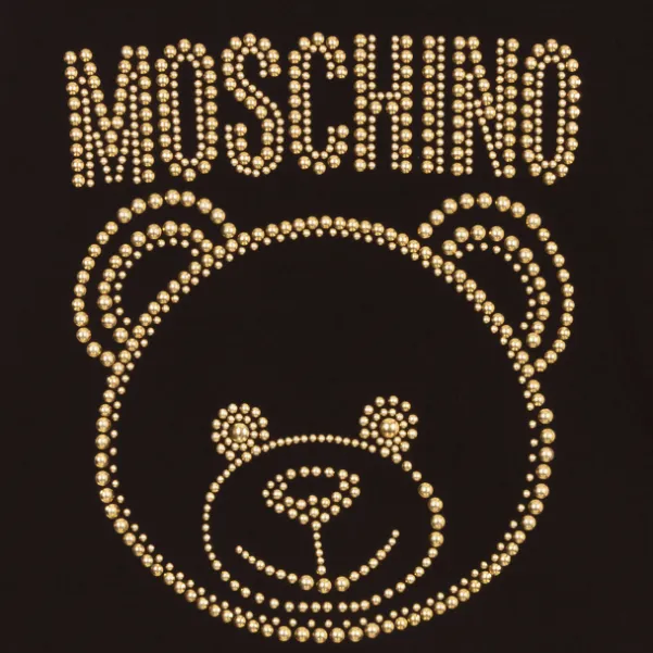 Moschino Black And Gold Studded Top: 12 Years & 14 Years