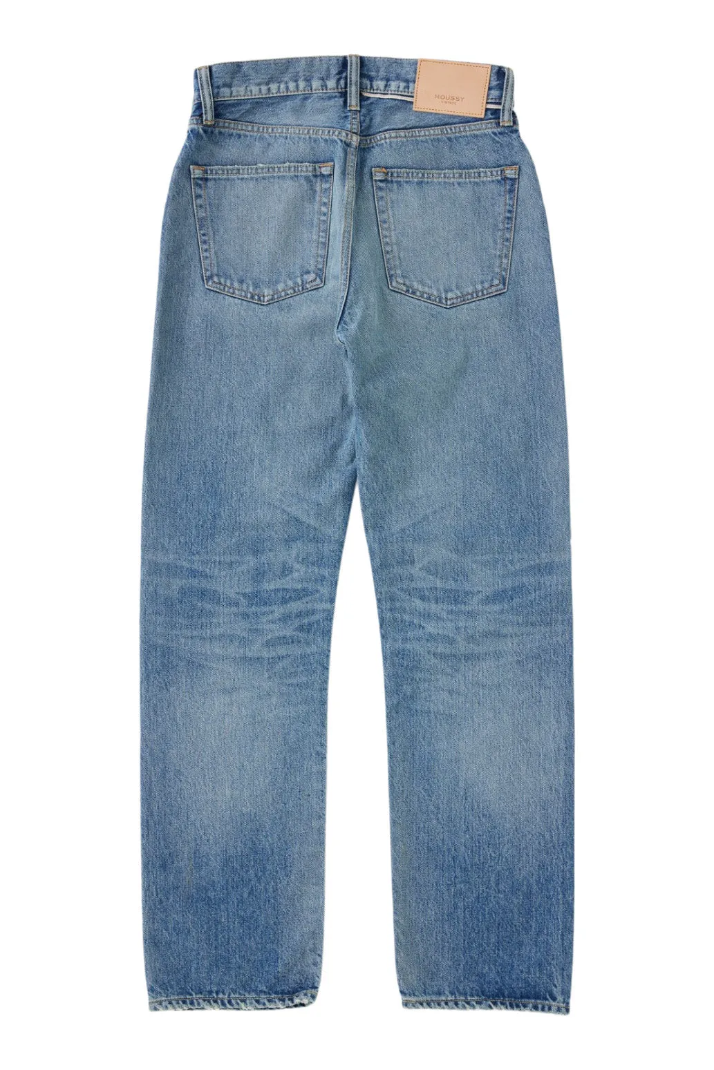 Moussy Denim Graceland Straight Leg Jeans in Light Blue