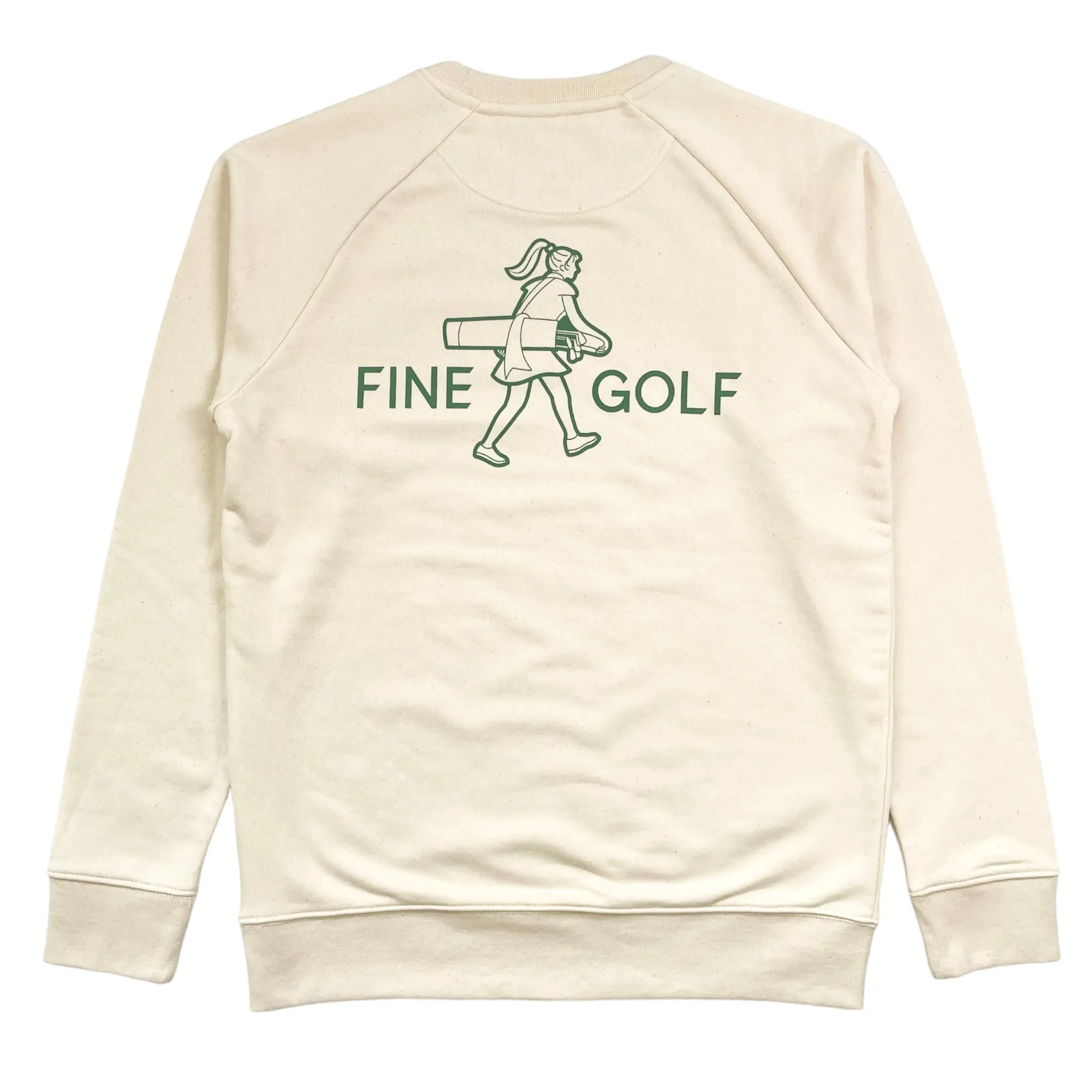 NEW Fine Golf - The Golf Girl Crewneck Sweatshirt Natural